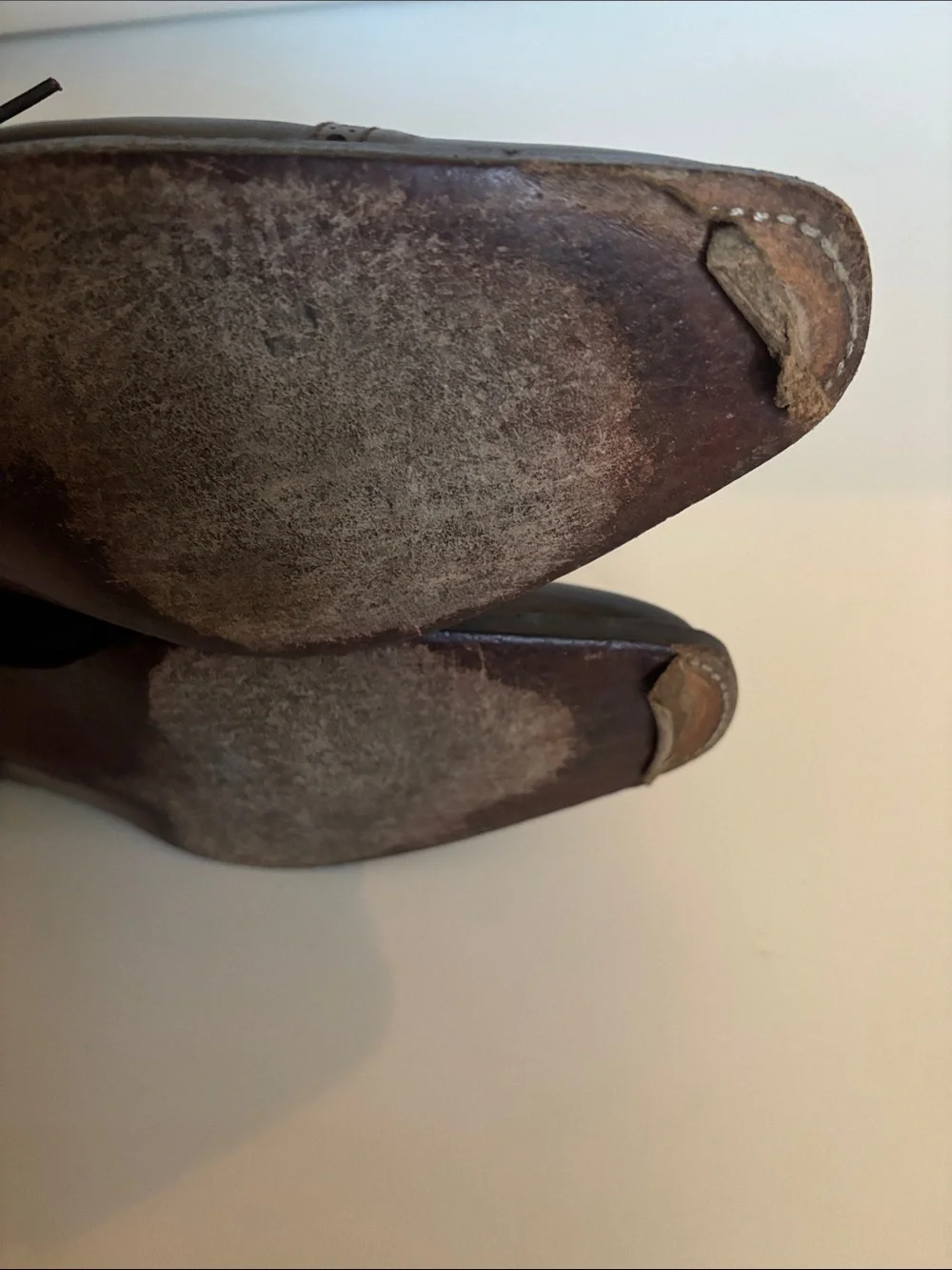 COBBLER UNION Balmoral Brogue Boots in Museum Brown Size 10.5